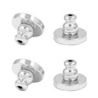 4Pcs Locking Earring Backs Portable Ear Studs Stopper Easy to Use Earnuts DIY Jewelry Findings Tools Earrings Backings sidabras