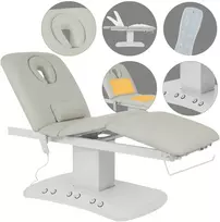 Habys Elektrinis masažo stalas Serenity ERGO 4 Satin Comfort su šildymu, pilkas