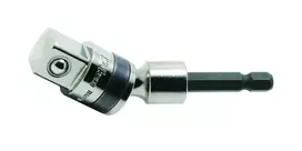 1/4 colio šešiakampio ir 3/8 colio kvadratinio adapteris rankinėms galvutėms, 78 mm, Koken [BD024E-3/8"]
