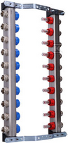 Grindinio šildymo kolekt. su debit. ir pav.vožtuvais KAN-therm InoxFlow UFS-10; žiedų sk. 10; ilgis 540 mm