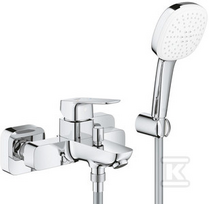 Vonios/dušo maištuvas Grohe Cubeo su rankinio dušo komplektu, chromas