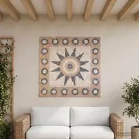 Mozaikos plytelės gėlių raštu Įvairiaspalvis 120 x 120 cm