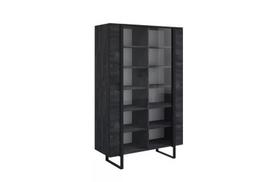 Vitrina Verica, 45x120x187 cm, juoda