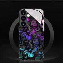 Electroplated glass phone case suitable for Samsung Galaxy S26 S25 S24 S23 S22 S20S11S10FE Ultra Plus anti drop graffiti pattern For Galaxy S10 juoda
