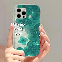 Ins smudge ink flower apple 15 mobile phone case iphone14promax soft rubber 13/12/11 anti-drop xr apple 15promax