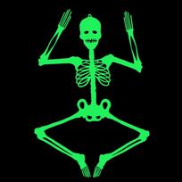 Creepy Luminous Hanging Human Skeleton Perfect For Outdoor Halloween Decorations