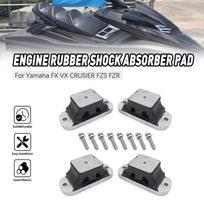 4 vnt. Variklio tvirtinimo guminis laikiklis 67X-44517-10-94 Motociklo laikiklio priedai Yamaha WaveRunner FX VX CRUSIER FZS FZR gray