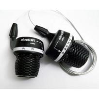microSHIFT MS25-6 Twist Shifter MTB Bike 1-3 $1-6 Speed Side Twist Grip Gear Shifters Trip Derailleur DIP 3 Speed Side Left