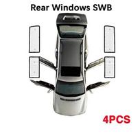 Volkswagen VW Transporter T5 T6 SWB 2004~2024 2016 2018 Automobilio Anti-UV priekinio stiklo saulės skydelis Saulės skydeliai Saulės uždangalas Priedai Rear Windows 4pcs