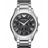 Emporio Armani AR11083 Chronograph Juodas Ciferblatas Vyriškas Laikrodis 44mm sidabras