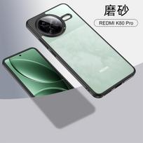Applicable Xiaomi Redmi K80Pro armor mobile phone case magsafe magnetic red rice note14Pro protective case Redmi k80pro matinė juoda spalva