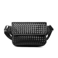 Men'S Breast Bag, Messenger Bag, Men'S Premium Magnetic Buckle, Cover Type, Hand-Woven Back, Satchel, Mobile Phone Bag Tide juoda
