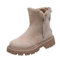 Žieminiai pliušiniai pastorinti šilti trumpi sniego batai Martin Boots 35