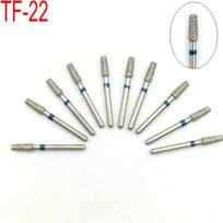 10 vnt deimantinių dantų kapų grąžtai, kūginis plokščias galas, aštri rankena, 1,6 mm, skirta didelės spartos rankiniam instrumentui TF-22