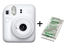 Momentinis Fotoaparatas  FUJIFILM INSTAX MINI 12 (Molio balta) + 10 FUJIFILM Instax Mini Film (Glossy) (Color)