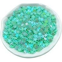 2000pcs Decorative Phantom Color Handmade Phone Case DIY Jewelry Material Water Cup Patches Creative Snowflake Accessories PVC  Accessories about 5mm 2000pcs žalia