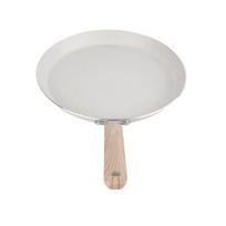Keptuvė Nelipni keptuvė su rankena Aliuminio lydinio plokščiadugnis puodas pusryčiams, blynams 22cm/2.3L white