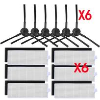 18Pcs/lot Robot vacuum cleaner Hepa filter for ilife A8 a40 a6 a4 a4s parts filter Side Brush danhui robot vacuum cleaner parts gryna