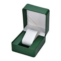 Praktiška, tvirta PU odos laikrodžių laikymo dėžutė vyrams ir moterims su minkštu vidumi ir elegantiškais dizainais, kasdieniam naudojimui 1 žalia