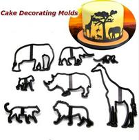 Fondant Cake Decorating Molds Set Plastic Cookie Cutter Pastry Biscuit Baking Tools A set