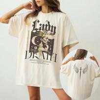 ACOTAR Nesta Archeron Velaris Shirt Sarah J Maas Merch Valkyrie Shirt 100 Cotton Loose Unisex Tee Fantasy Apparel Y2K Top S
