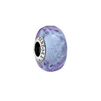 Pandora Lavender Purple Wave Murano Charm Women Jewelry 798875C00 Box+Shopping Bag,Purple