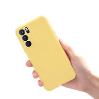 Matte Case For OPPO Reno 6 Pro 5G Case Soft Silicon Candy Color Phone Bag Cover For OPPO Reno6 Reno 6 Pro Plus Shockproof Bumper Reno6 5G geltona