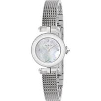 Gucci YA141512 Perlamutrinis deimantais pažymėtas ciferblatas moteriškas laikrodis 27mm sidabras