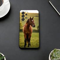 Arklys A-Gyvūnas telefono dėklas Samsung S25, S24, S21, S22, S23, S30, Ultra, S20, Plus, Fe, minkštas silikoninis juodas dangtelis Samsung S20ULTRA5G
