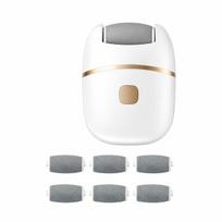 Įkraunamas pėdų mašinėlė, 6 galvutės, USB, baltos ir auksinės, 1 vnt.
