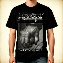 ACCEPTBalls to the Wall Black Men S234XL Tshirt Unisex T-Shirt Graphic Tee S