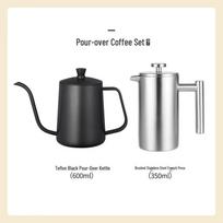 QW 750ML Matte Stainless Steel Double-Wall French Press