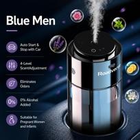Smart Car Air Freshener Air Purifier Humidifier Fragrance Dispenser Odor Removal Decorations Dual-use Home and In-car Blue Men