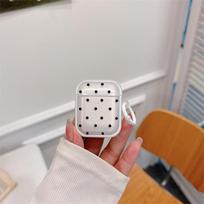 Polka dot stars for AirPods Pro protective case Apple Bluetooth 2 3rd generation earphone cover cute little fresh woman airpods 1st/2nd gen