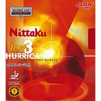 Nittaku Table Tennis Nittaku Hurricane Inverted Thick Rubber, 3, Soft, Adhesive, NR-8669 (Speed), Black,