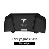 YLV2  Magnetic Car Visor Glasses Holder Sunglasses Storage Box Interior For Tesla Model 3 Model S Model X Model Y Roadster Bonina C