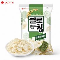Lotte Perilla jūrų dumblių skonio ryžių traškučiai 100g #Perilla Seaweed Flavored Rice Crisps*1pack