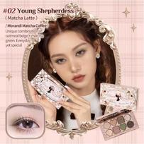 Flower Knows Shell Pearl Collection Matte Pearl Six Color Eyeshadow Palette Metallic High-Pigment Eye Makeup With A Long-Wearing