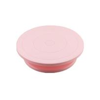 Rotate Flexibly Revolving Cake Turntable Anti-skid Cake Stand Rotating  Cream rožinė