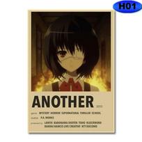 36 tipų Japonijos anime plakatai Retro Hunter X Hunter / Attack on Titan plakatai Namų studijų kambario dekoras Sienos lipdukas Gerbėjų kolekcija 30x21cm brown