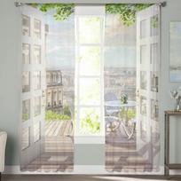 Vasariškas Paryžiaus Balkonas Plonos Užuolaidos Miegamojo Voile Užuolaida Svetainės Langas Plonos Užuolaidos Virtuvės Tulle Užuolaidos 135W x 114H(cm)