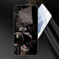 Retro Vintage Camera Cassette Phone Case For Samsung Galaxy S20 S21 FE S22 Ultra S10 Lite S10E S9 S8 Plus S7 Edge Black Cover Samsung S22 Ultra