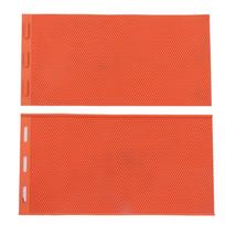 2 vnt. 5,4 mm vaško presavimo lakštų formos pagrindas, sulankstoma silikoninė vaško forma bitininkystei, oranžinė red