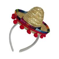 Mexico Weaving Sombrero Hat Shape Hairband Women Student Photography Hairband Sombrero Hat Shape Photography Headbands