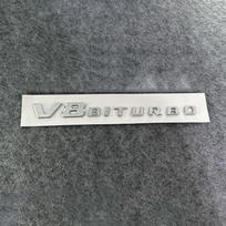 2 vnt. V8 Biturbo 4matic Automobilio Sparno Šoninis Emblema Logotipas Ženklelis C63S W205 E63S W213 S63 W222 GLC63S X253 GLE63S W167 AMG Aksesuarams