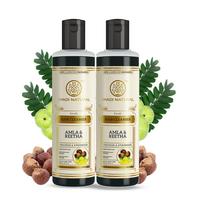 Khadi Natural Amla & Reetha Hair Shampoo Pack of 2  x 210 ml Anti-Hair Fall Strengthening Shampoo