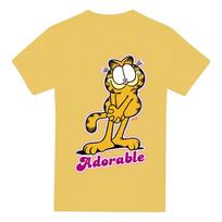 Garfieldas Žavingas 100% Medvilnės Marškinėliai Vyriški Marškinėliai Viršus S-3XL, Bananas L