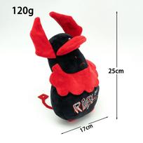 Roblox Forsaken Guest 666 Plush Toy Black Red Horned Soft Stuffed Game Character Doll Collectible Present For Kids Roblox Fans