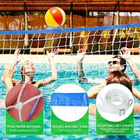 4.5 X 0.9 M (14.76 2.95 Ft) Volleyball Net - Water Sports Accessories Professional Training Net Only