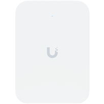 Ubiquiti UniFin U70IW Wall mounted WiFi 7 AP with 4 spatial streams and an integreated 2.5GbE PoE switch desined for hospitality